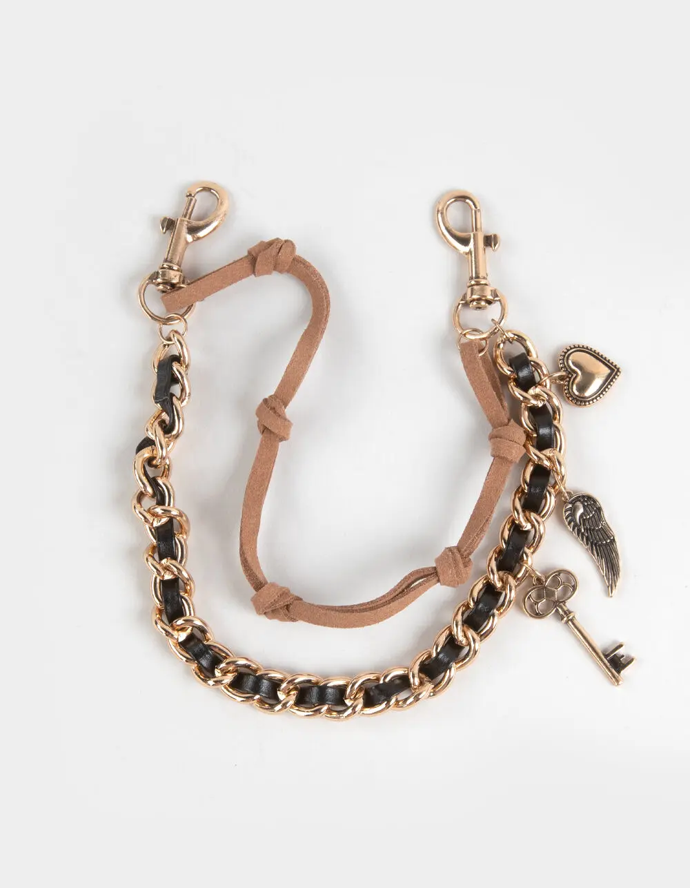 FULL TILT  Womens Boho Bag Chain, Brown Gold