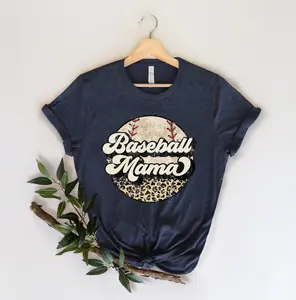 [Mother's Day Collection - Sale Up To 25%] Baseball Mama Shirt, Baseball Mom Graphic Tee, Sports Mom Shirt, Mothers Day Gift for Mom, Cute Baseball Family Outfit