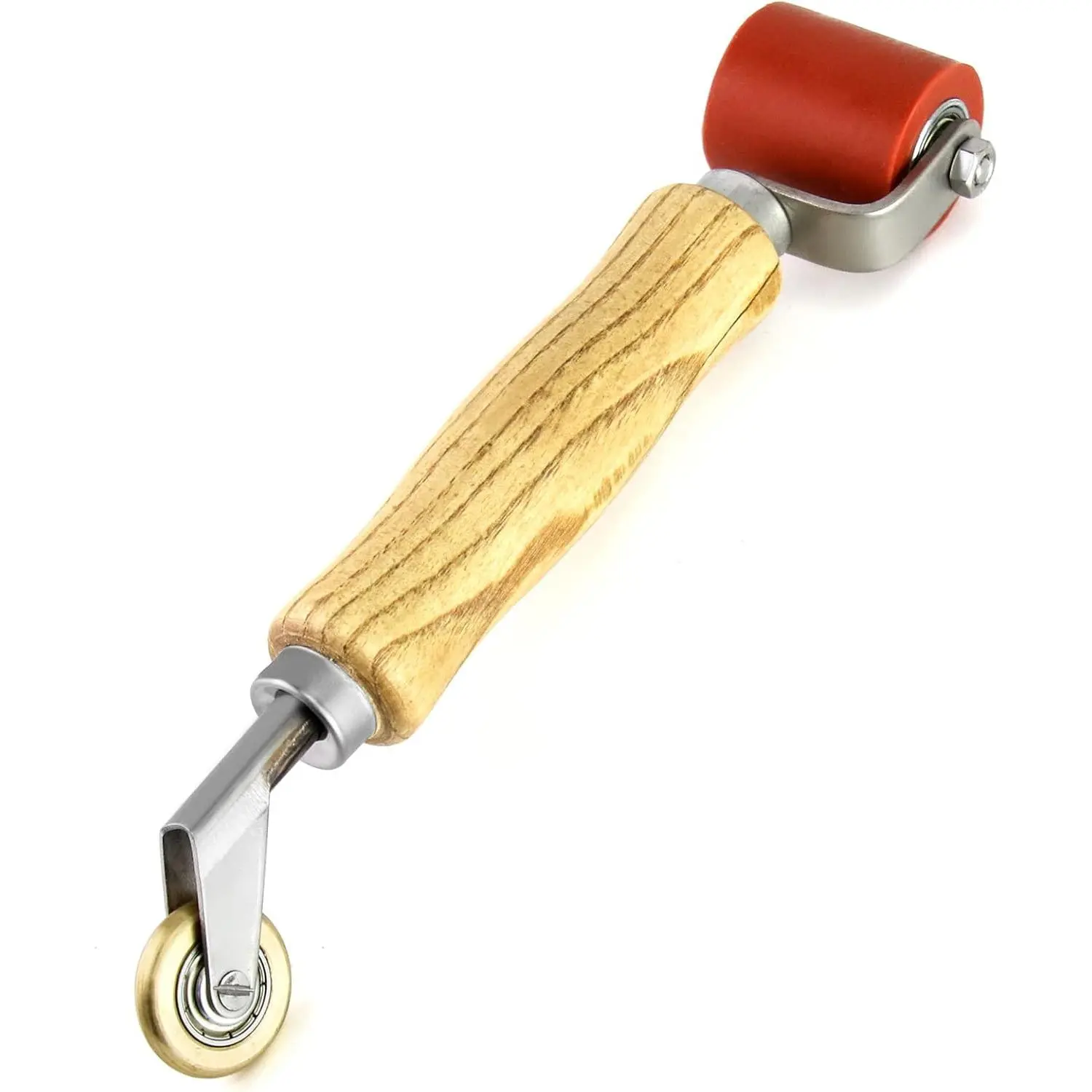 Seam Roller, 40mm Silicone Seam Roller with 6mm Brass Detail Penny Roller, Smoothing Seam Roller Tool for PVC/TPO/EPDM Single Ply Roofing Tape