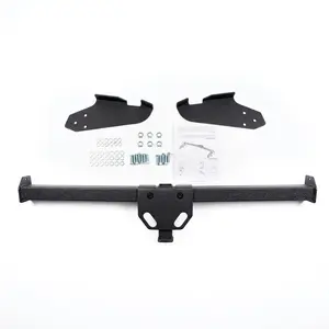Class 3 Black 2 Inch Receiver Tube Rear Bumper Trailer Tow Hitch Towing Mount Compatible with 2004-2020 Toyota Sienna All Styles
