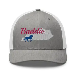 Kentucky Baddie Trucker Cap | Pink Script Horse Hat