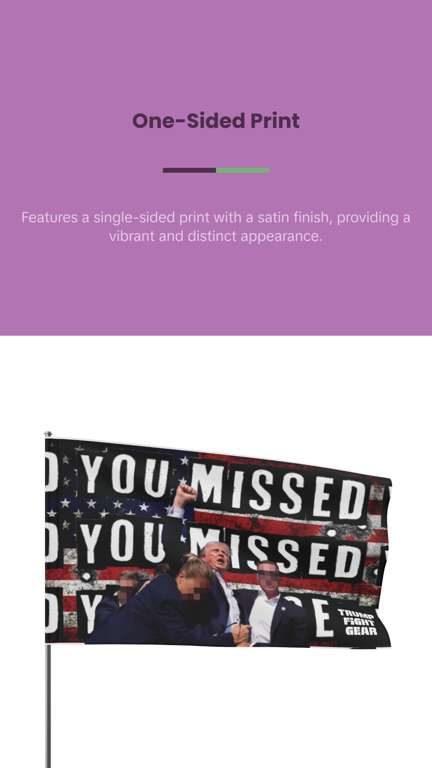 TRUMP FIGHT GEAR Flag