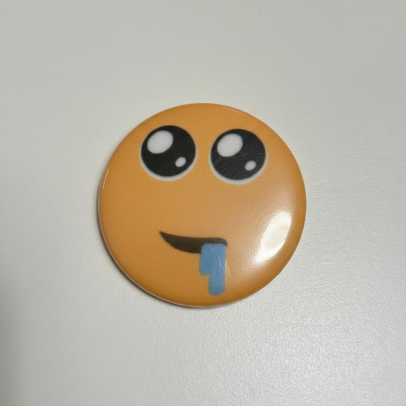 Durr Meme Button, Viral Squishy Face Pin Button, Colorful Meme Pin Buttons For Clothes, Bags, Backpack, Hats, Jeans, and More, Funny Bag Accessories!