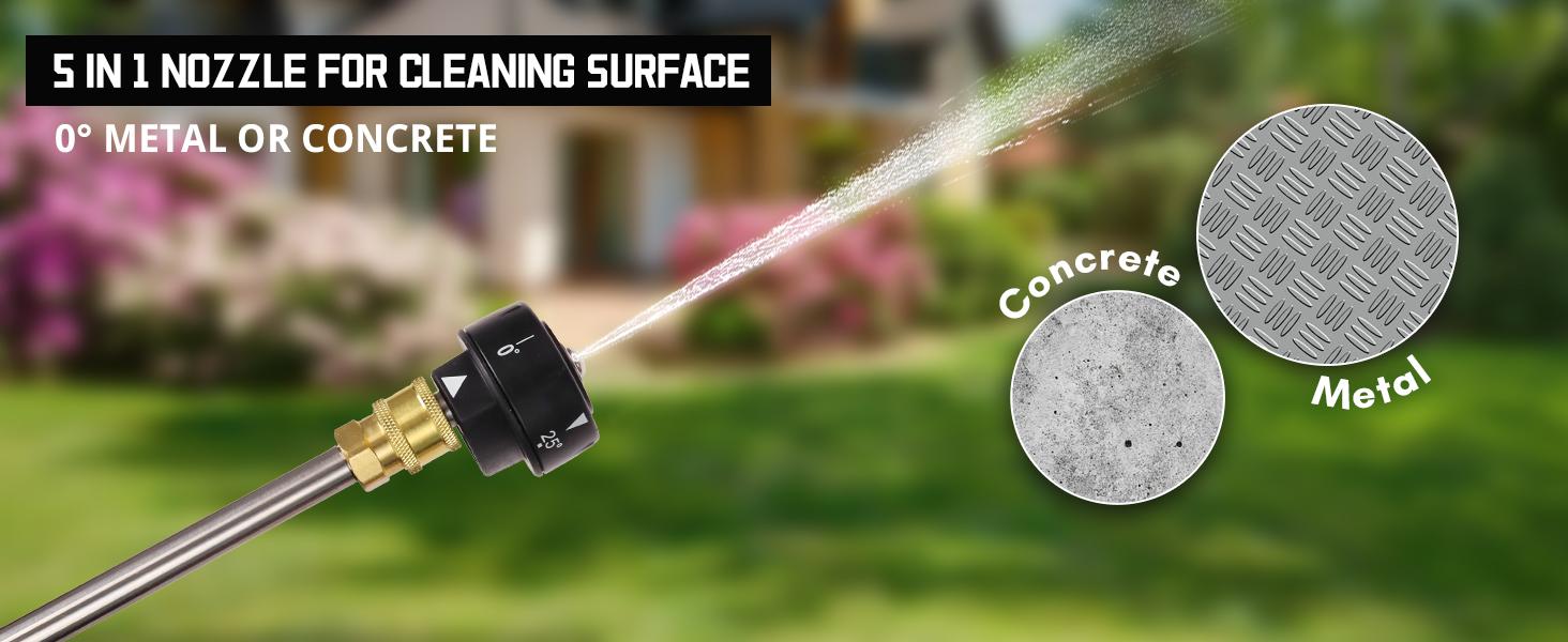 PowerSmart 80V Electric Cordless Pressure Washer, Up to 2600PSI, 1.2GPM, 5-in-1 Nozzle, 1.5L Onboard Soap Tank, Electric Power Washer with 6.0AH Battery and Charger for Decks, Cars, Fences, and Cleaning,Car Wash,Safe Operation(HB2840)