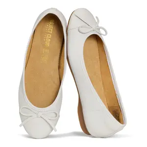 Project Cloud Women's | Genuine Leather Insole Womens Ballet Flats | Memory Foam | Lightweight | Non-Slip - Ashley