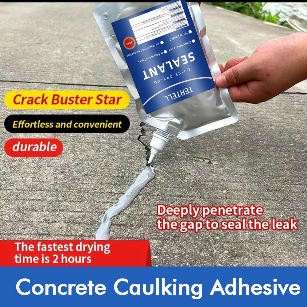 Waterproofing Coatings Concrete Caulk, Concrete Sealer Repair, Concrete Crack Filler, Outdoor Concrete Quick Dry, 500 grams