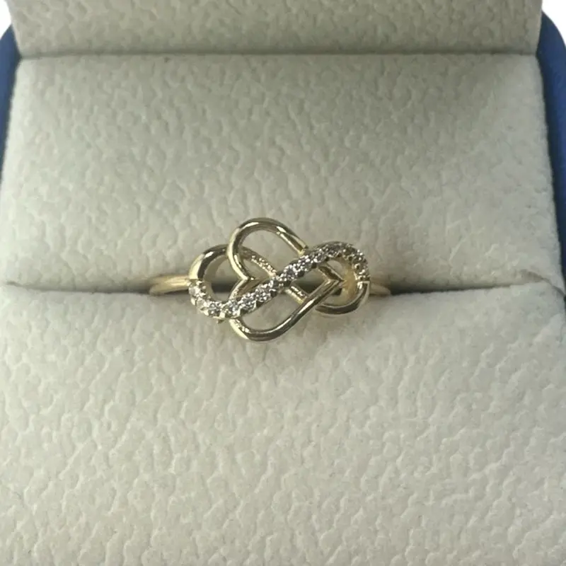 Oroconda Jewelry 14k Anillo de Corazon y Infinito