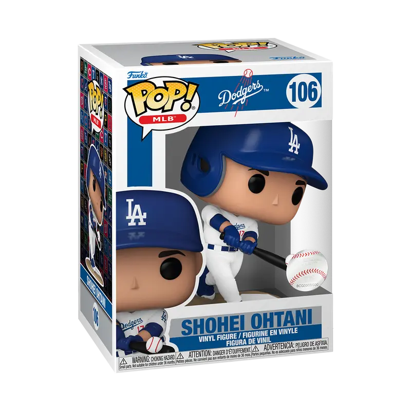 Funko Pop! Los Angeles Dodgers - Shohei Ohtani (Home Jersey) (Batting) #106 Collectible Pop Vinyl Figure