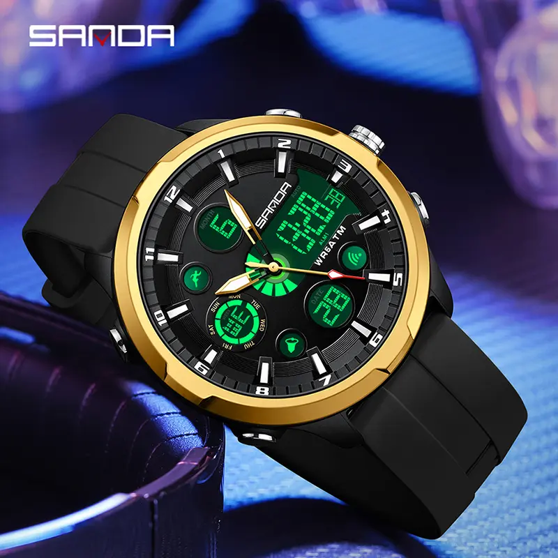 Multifunction Watch | Waterproof, Stopwatch, Alarm, Night Light | Rugged Outdoor Wristwatch
