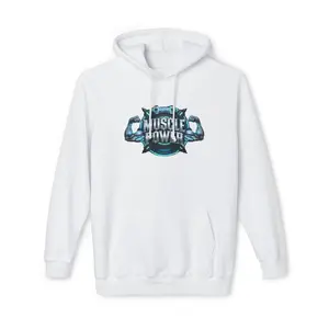 Muscle Power Hoodie — Graphic Gym Workout Pullover