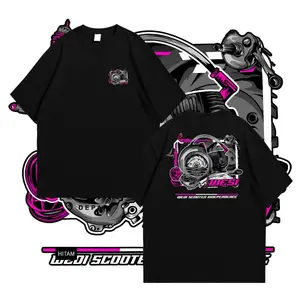WESI Scooter Independence T-shirt, Turbo Scooter Eblob:https://seller-us.tiktok.com/8f3acec6-0b83-4eea-bb5b-44bef445b69engine Graphic, 2 Sides, Soft Cotton Shirt, Scooter Racing Streetwear Apparel for Men & Women