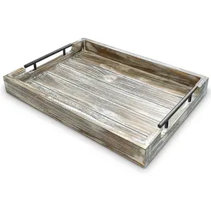 Decorative Large Rustic Wooden Tray