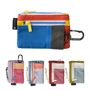 Thread Slim Pouch Wallet & Card Holder - Purse for Women with Zip Closure, Key Stash Compartment, Clear ID Pocket, and Two Zip Coin/Card Compartments Thread Slim Pouch Wallet & Card Holder - Purse for Women with Zip Closure, Key Stash Compartment, Clear ID Pocket, and Two Zip Coin/Card Compartments