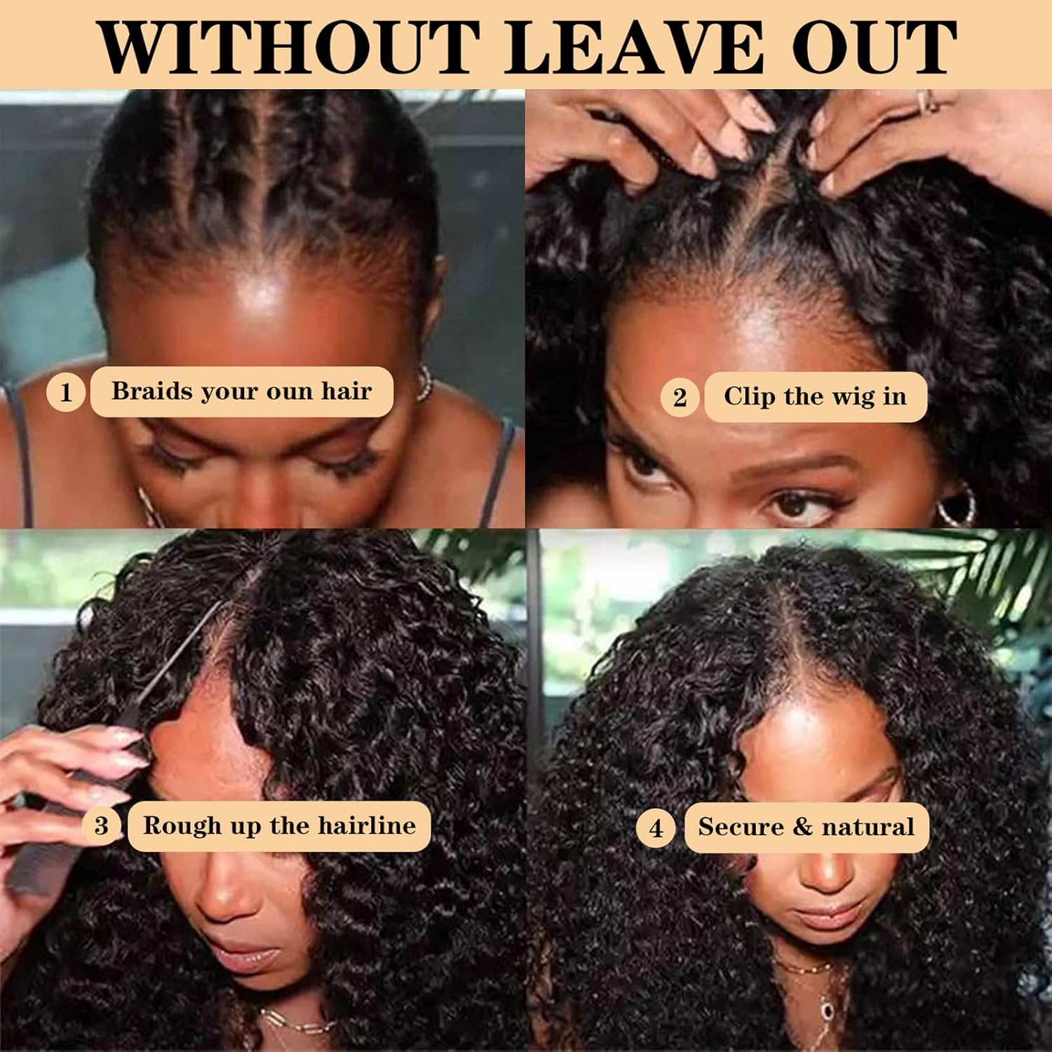 V Part Wig Human Hair Body Wave 180% Density Glueless Upgrade U Part Wig with Drawstring Natural Black No Leave Out No Sew In V Shape Clip In Half Wig for Women Beginner Friendly #DealsForYouDays