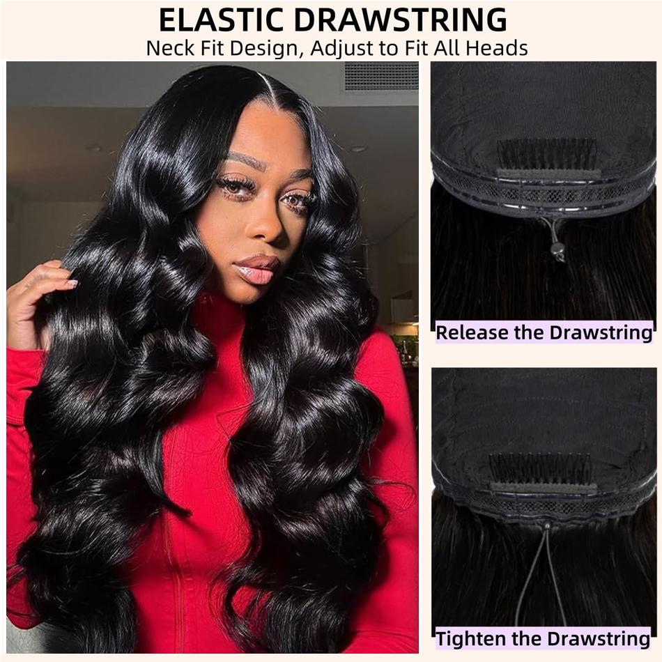 [New IN] Bling Hair Pre Everything Body Wave 13x4 Body Wave Lace Frontal Wig Glueless Human Hair Frontal Wig With Elastic Drawstring For Women 180Density TikTokShopBlackFriday