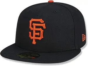 New Era 59Fifty San Francisco Giants Basic Baseball Cap - Black/Orange - 7 3/4