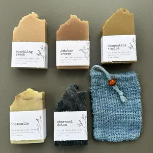 The Complete Glow & Detox Artisan Soap Set (5 Bars + Exfoliator)