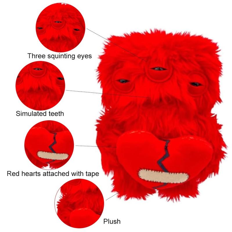 Fuggler Tooth Doll Monster 9'' Plush Toy | Collectible Adorably Creepy Unique Plush | Cute Funny Perfectly Weird Soft Toy | Valentine's Day Heart Birthday Gift for Fans & Collectors