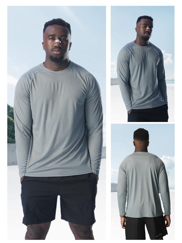 OKP Men's 10-Pack 5-Pack Solid Round Neck Long Sleeve Sport Tee, Quick Drying Breathable Athletic T-shirt for Workout Running, Casual Sportswear for Men, Gym Sweatwear, Fall Outfits, Sports Apparel, Sports Streetwear, Cool Dry Compression Workout Shirt OKP Men's 10-Pack 5-Pack Solid Round Neck Long Sleeve Sport Tee, Quick Drying Breathable Athletic T-shirt for Workout Running, Casual Sportswear for Men, Gym Sweatwear, Fall Outfits, Sports Apparel, Sports Streetwear, Cool Dry Compression Workout Shirt