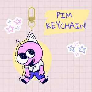 Smiling Friends Pim Acrylic Keychain