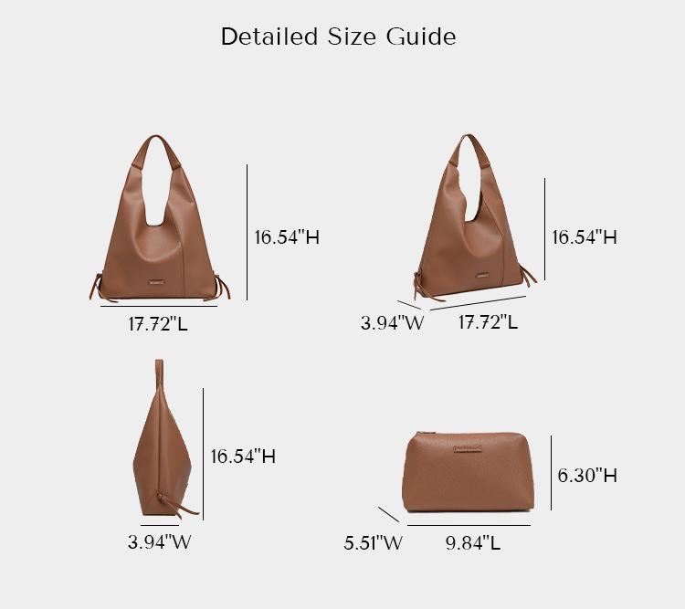 NEWBELLA Lena 2 PCS Set Shoulder Bag - Daily Casual Style, Magnetic Closure, PU Material,dealsforyoudays Wallet Sling Compact tote bag tote bags,FallFreshness