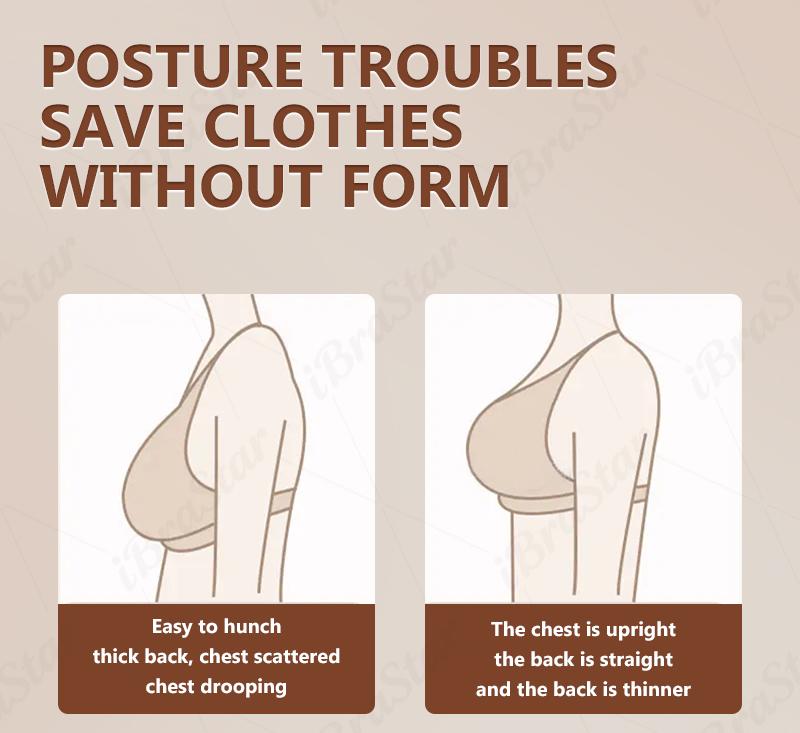 【Postural correction】All-Day Comfort Wireless Bra, Women's Breathable Beige Bralette with Molded Support, Ideal for Home, Gym & Daily Errands