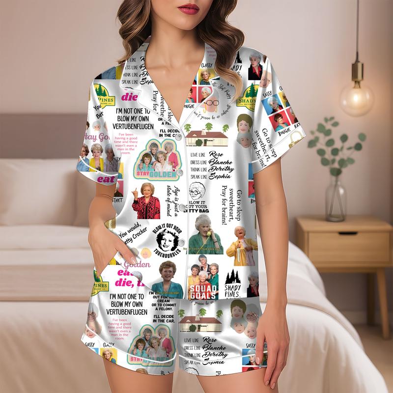 Golden Girls Women Pajamas, Stay Golden Pajamas Pants, Golden Girls Holiday Pajamas, Stay Golden Girls Women Pajamas