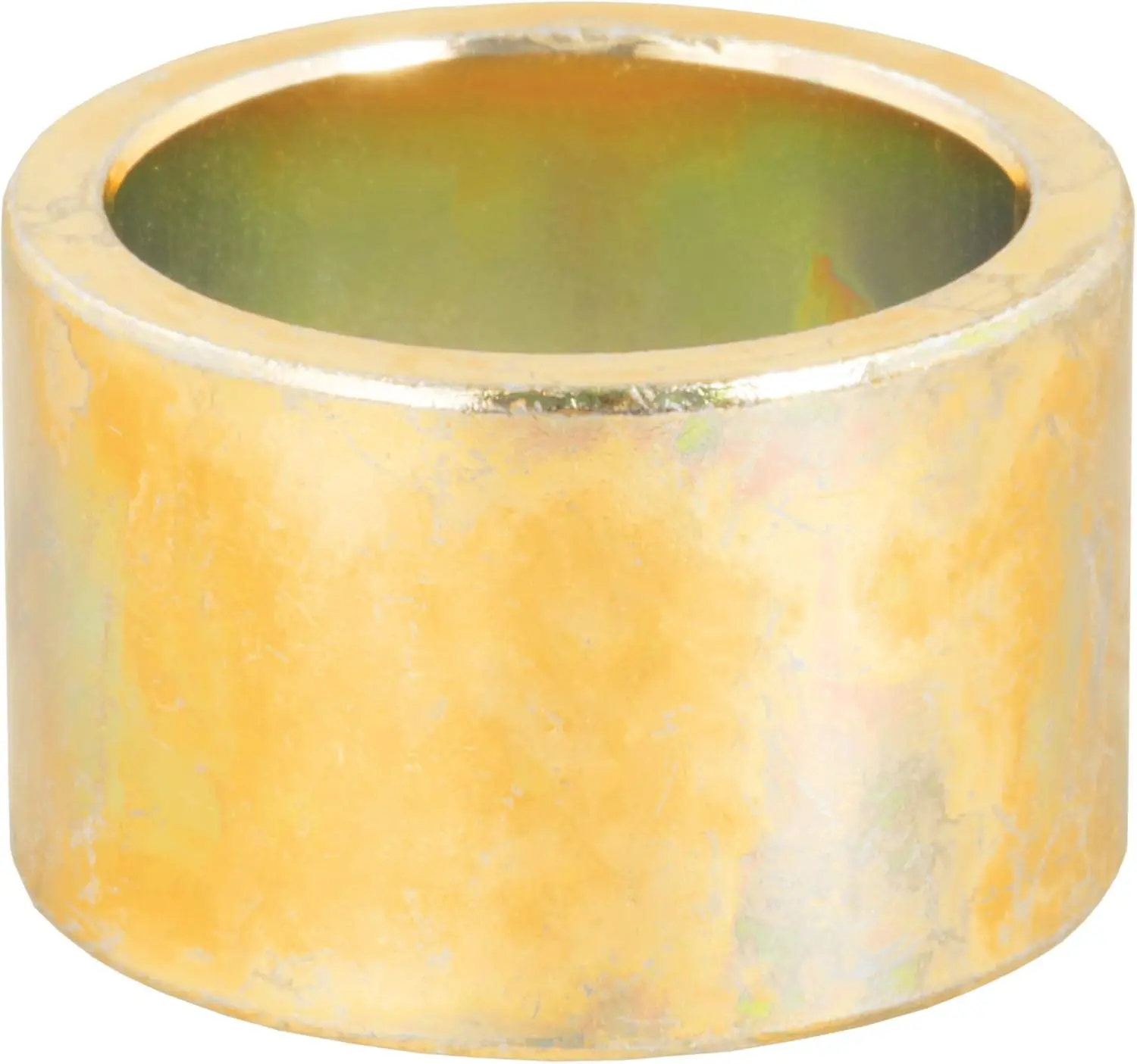 21200 Yellow Zinc Trailer Hitch Ball Hole Reducer Bushing - 1-1/4" Down to 1" Stem Reduction Size Adjuster for Automotive Towing Needs