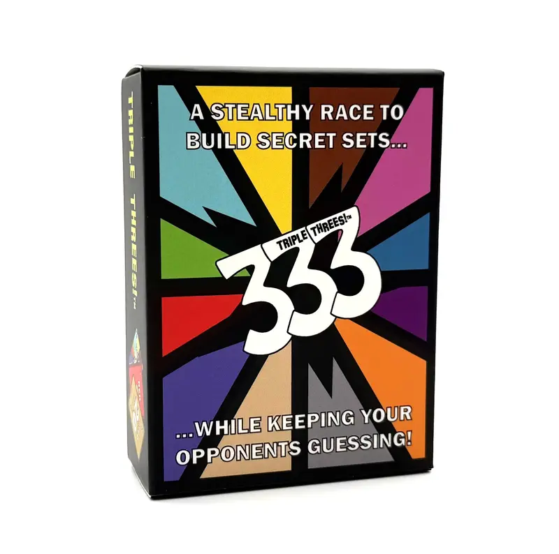 Triple Threes! (333) Launch Edition – Unstoppable & Engaging Family Card Game of Strategy & Surprise, Logical Reasoning Play, Easy & Fun to Learn for Kids, Travel Ready, Great Gift Idea, 2+ Players