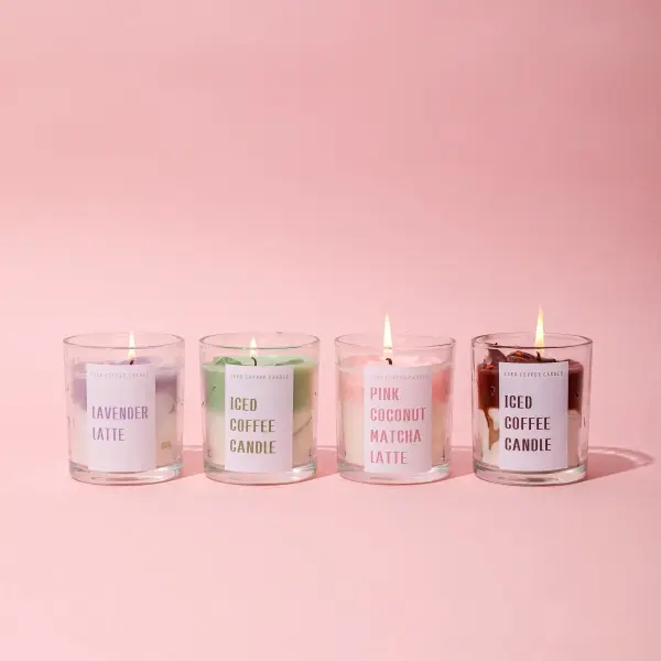 High-end jarred coffee matcha scented candle, home fragrance, natural plant extracts, smokeless soy wax. Perfect for birthday parties, Valentine's Day, Ramadan, Easter, Christmas, New Year, and as a thoughtful gift.