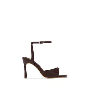 Rubianna Mary Jane Ankle Strap Heels - Brown