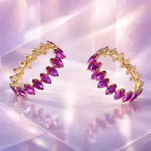 Bling Baby Bling - Full Rhinestone Hoops