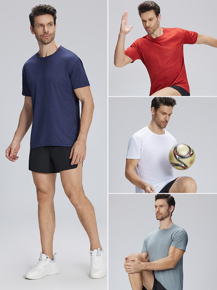 Men's Performance Tees 6-Pack Textured Breathable Athletic Fit Crew Neck Polyester Fabric Anti-Pilling Cool Fabric Men's Performance Tees 6-Pack Textured Breathable Athletic Fit Crew Neck Polyester Fabric Anti-Pilling Cool Fabric