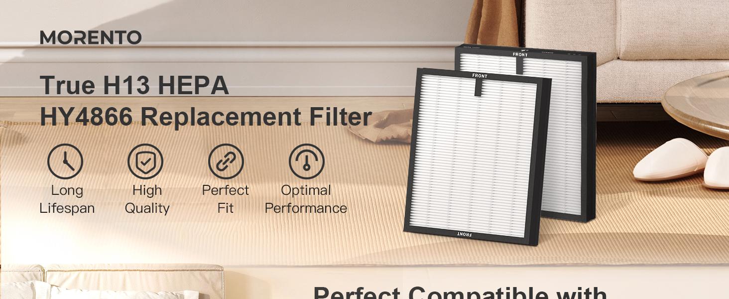 MORENTO HY4866 Genuine Air Purifier Replacement Filter for HY4866 Air Purifer, Original Version home purifier