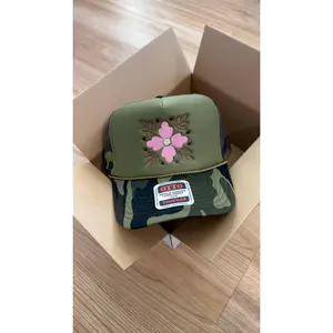 Western Flower Hat - Camo