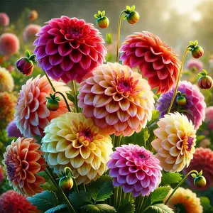 200PCS Mixed Dahlia Seeds for Planting | Non-GMO Colorful Garden Flowers, Easy to Grow, Pollinator-Friendly Blooms, Ideal for Containers, Flower Beds, Borders, and Fresh Cut Bouquets, Perfect for Home Gardens and Outdoor Landscaping