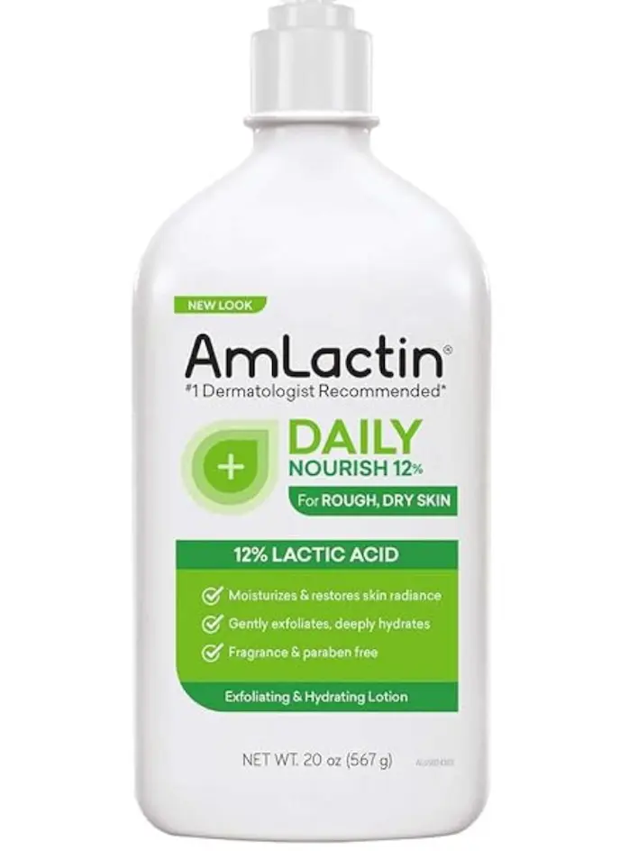 AmLactin Daily Moisturizing Lotion - Body Care for Rough, Dry, Combination Skin - Moisturize, Hydrating Formula, 20 oz Single Item