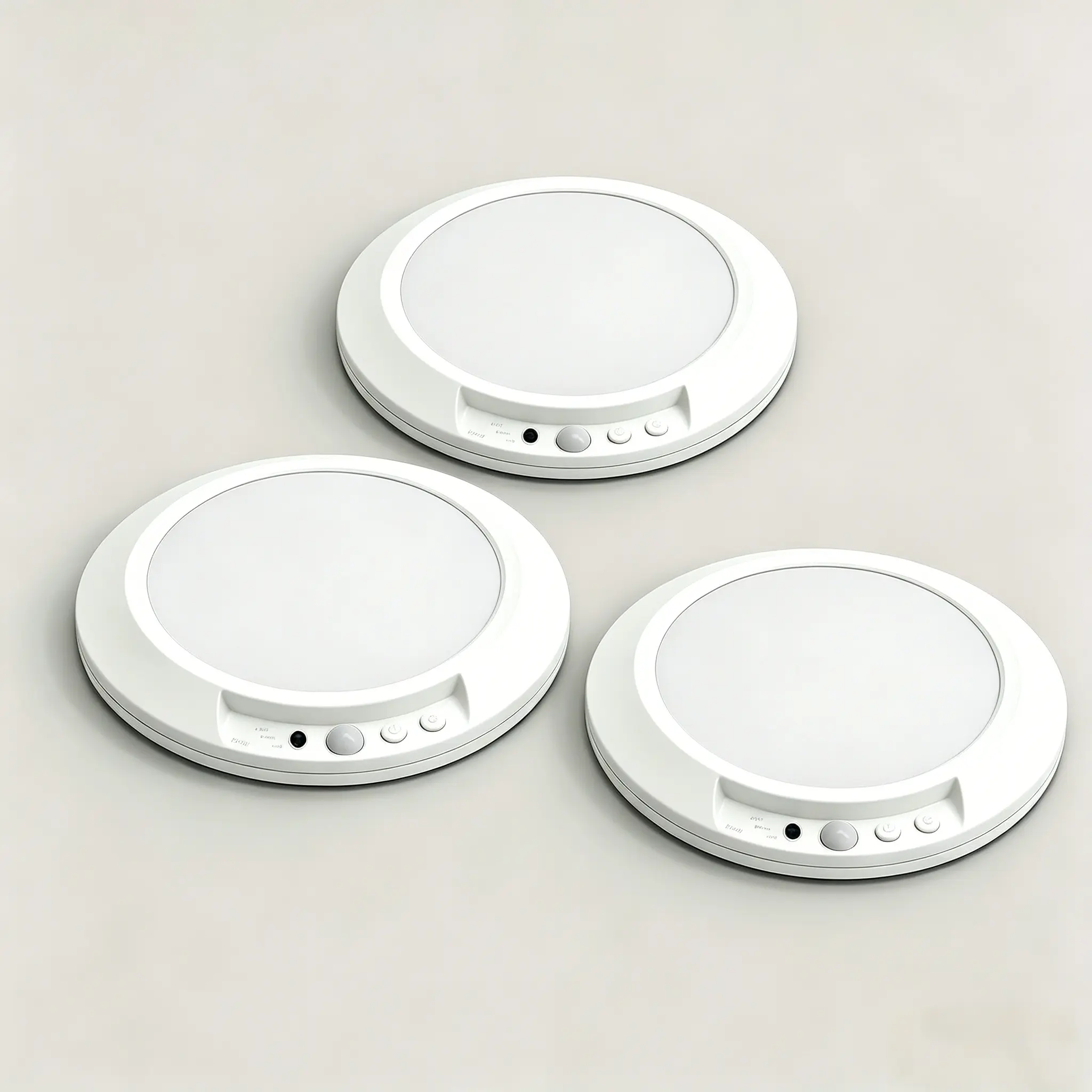 Rechargeable Motion Sensor Ceiling LED Lights - Magnetic Wireless 4000mAh Battery-Powered with Remote, 3 Color Temperatures, 400 Lumen Dimmable Interior Lights for Closet, Stairs, LED Magnetic Room Lighting, Bedroom Use, Led Lights Bedroom