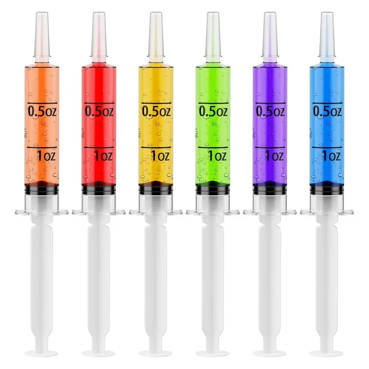 1.5oz/2oz Bulk Shot Syringes | Plastic Dispensers for Jelly, Beverages | Food Grade, BPA Free