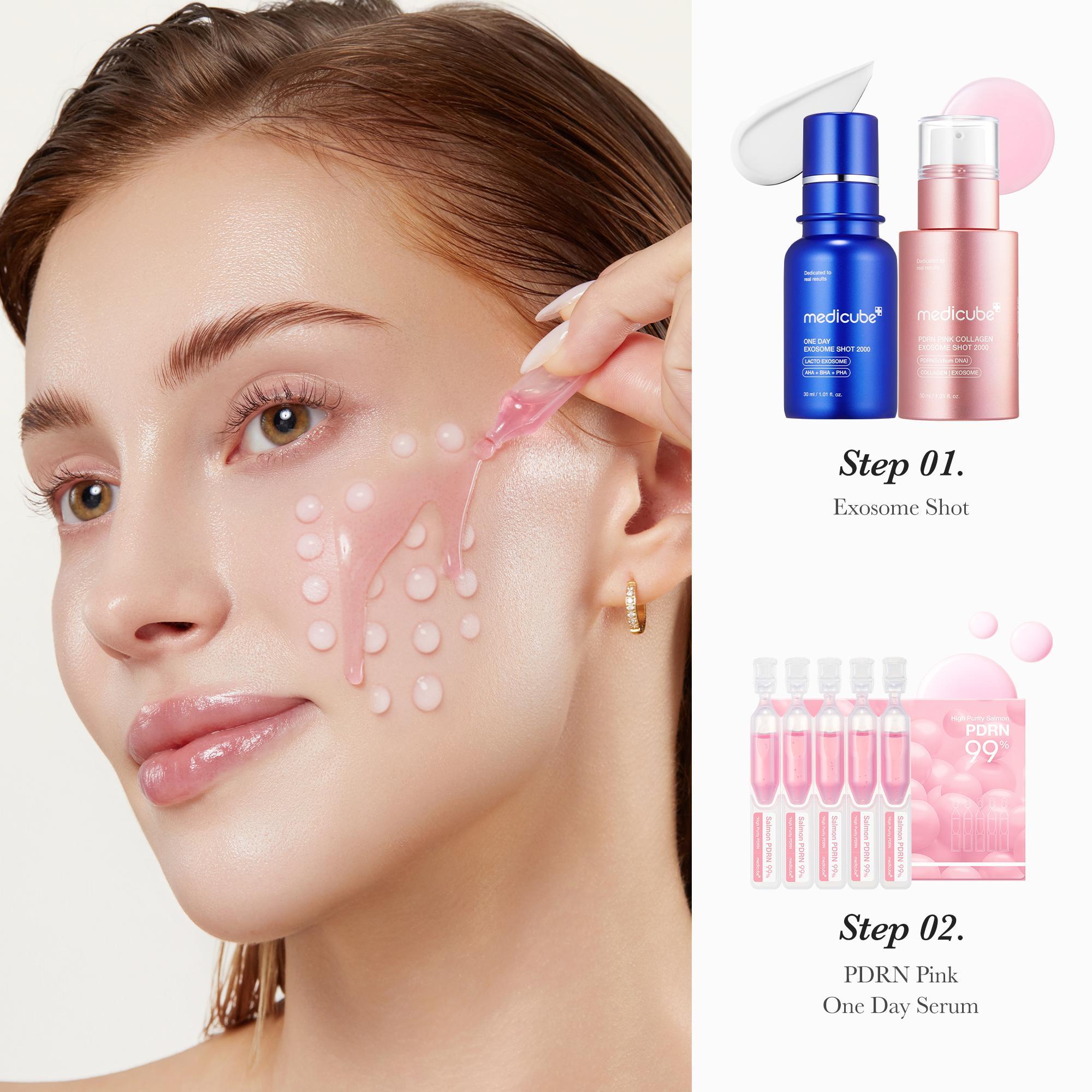 [medicube] 99% Salmon DNA Home Aesthetic Duo | Liquid Skin Booster, Daily Intensive Care for Skin Glow & Hair Vitality, Korean Aesthetic-Level Care at Home, Korean Skincare, K-beauty, pdrn