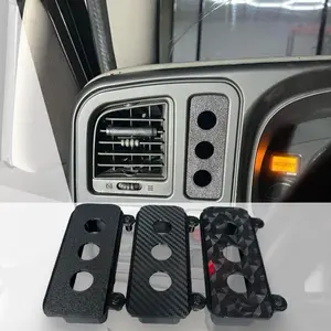 99-06 GMC/Chevy gmt800 3 Switch Holder - Black 3-Switch unit Truck Organizer