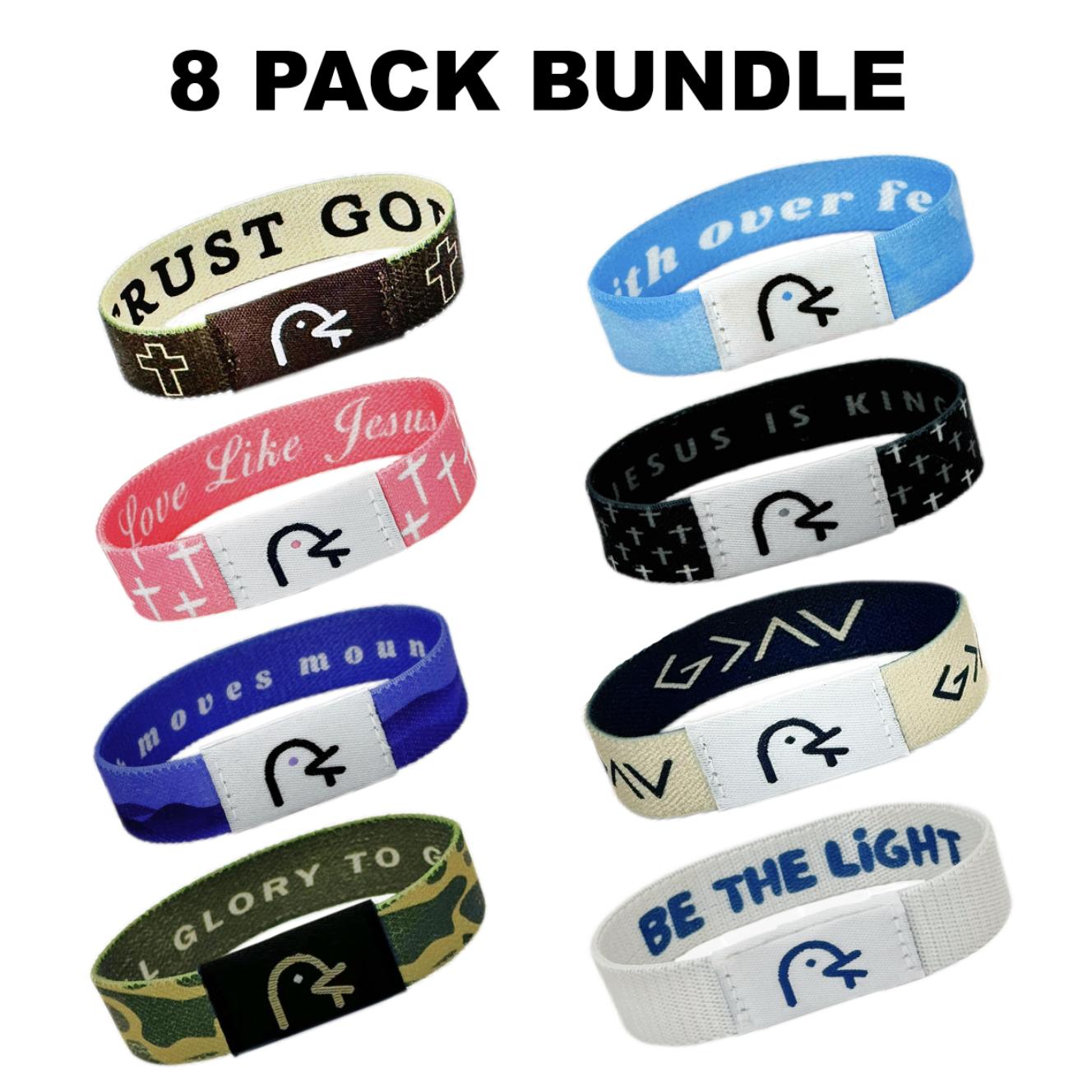 Bundle Pack - Daily Bible Verse Bracelet Yappy Bible Verse Christian Bracelet