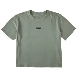Women's om Short Sleeve Crusher Boxy Tee