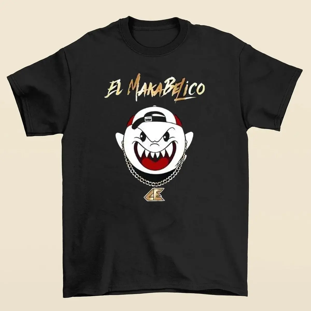Ver 2 Comando Ghost Unisex Short-Sleeve Graphic Sports Top - Bold Urban Style, El Makabelico Streetwear Design, Casual Fabric for Joggers & Unique Tee Fans