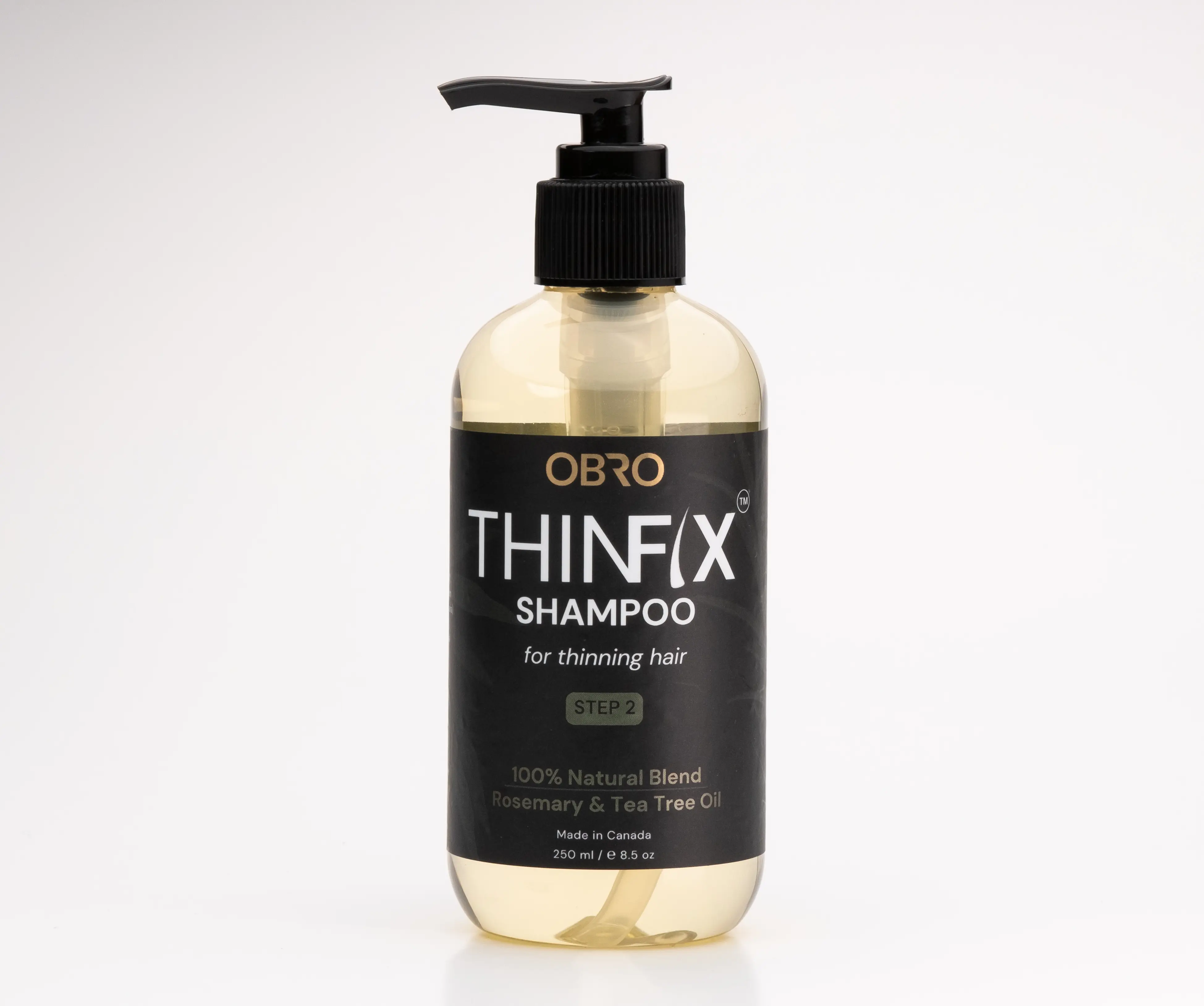 THINFIX® Sulfate-Free Nourishing Shampoo for Thinning Hair - With Rosemary & Tea Tree Oils, Panthenol (Honey), Salix Alba Extract, Promotes Growth, Boosts Voluminous Hair, Improves Scalp Health, Antifungal & Antibacterial, Natural Ingredients, Haircare, G