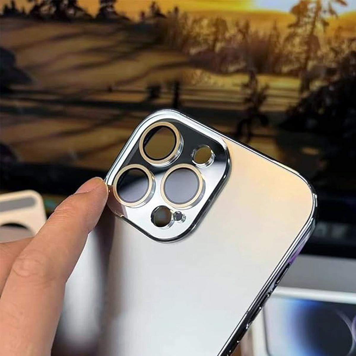 For iphone 17/16/15/14/13/12/11 Pro Max, High-End Original Color Anti-Fall Protective Phone Case, Smooth Crystal Glass Cover Full Camera Protective Large Window Lens Design Shockproof Phone Case For Both Boys and Girls