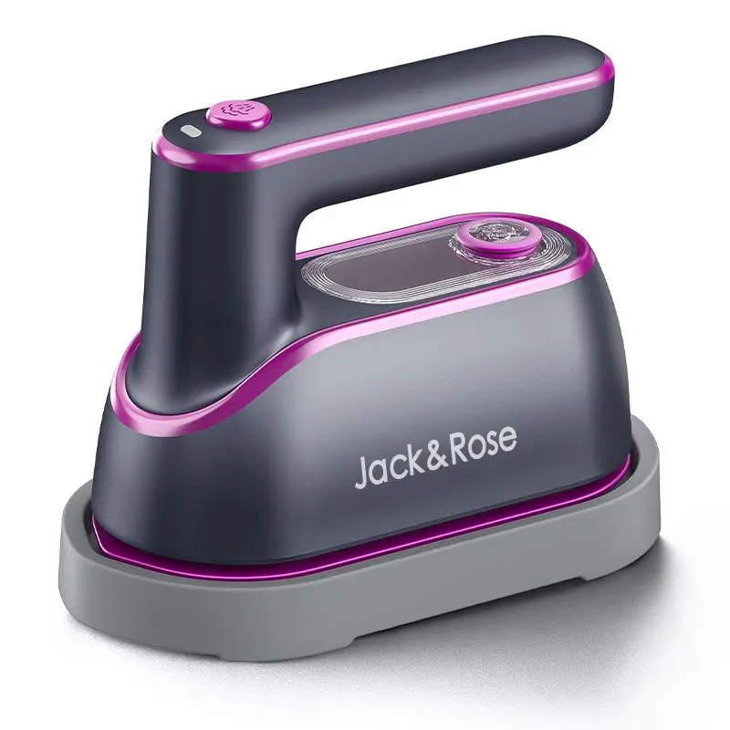 Jack&Rose 2-in-1 Portable Steam Irons - Dual Function Handheld Garment Steamer, Fast Heat-Up, Large Soleplate, 150ml Water Tank, Lightweight Carry, Travel-Ready Size for Home, Travel, Handheld Ironing Machine, Steamer For Clothes