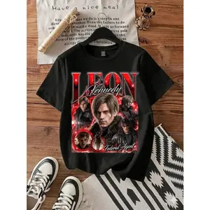 Resident Evil Requiem Shirt - Leon Kennedy T-Shirt, Horror Game Tee