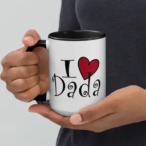 I Love Dada Colored Mug