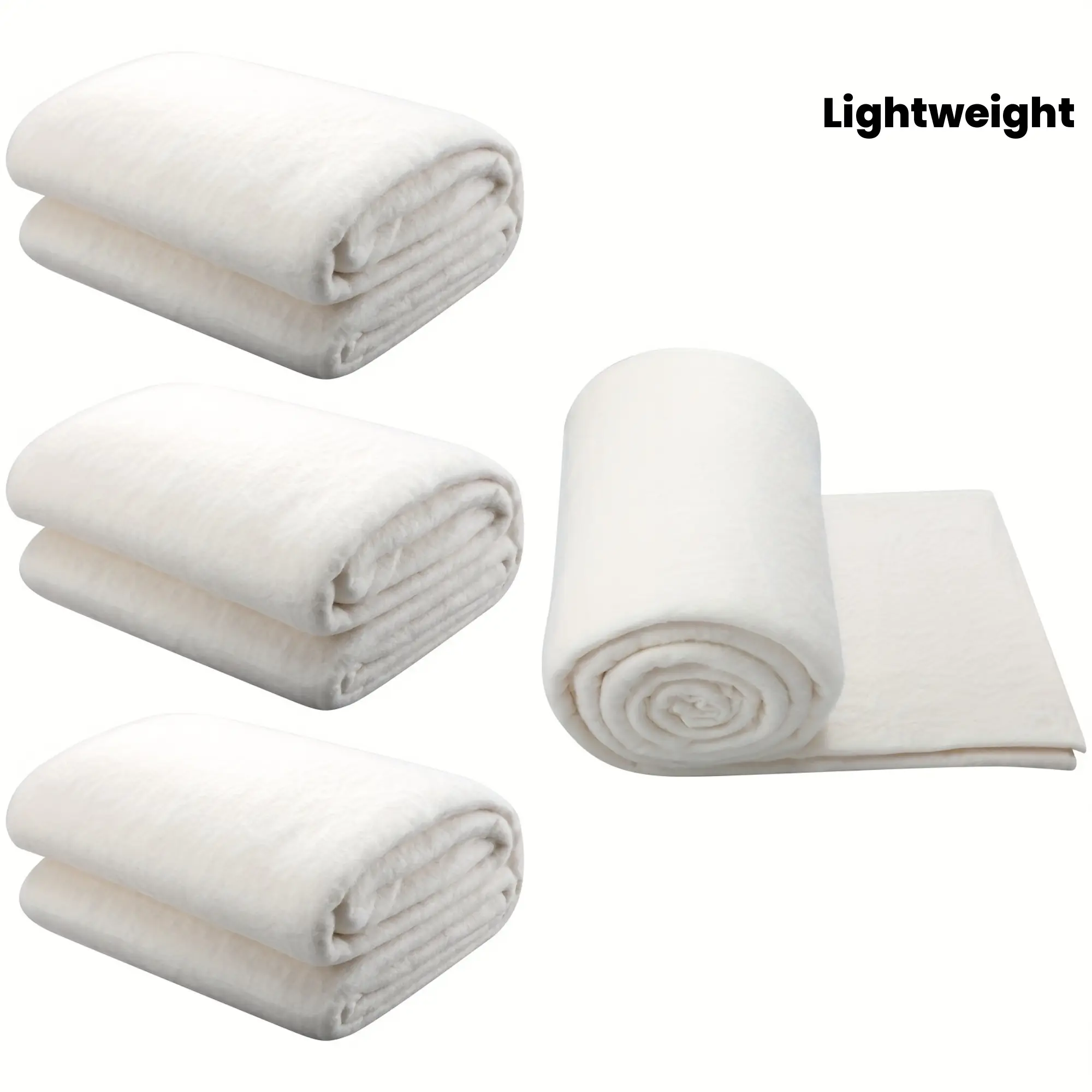 Embroidered Cotton 3-Piece Filling Fabric - Natural Cotton, Heat-Resistant, Soft Texture, Lightweight, Warmth Focus Home Textile Lining for Hot Plate Placemat Sewing (40x40in), Natural Soft Fabric
